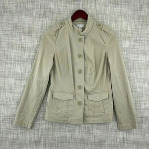 Charter Club Women's Size 8 button up light weight jacket 9555